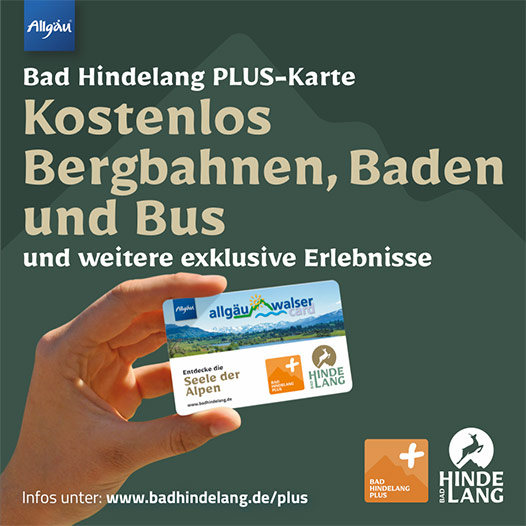 Gratis Berg­bahn fahren mit Bad Hindelang PLUS